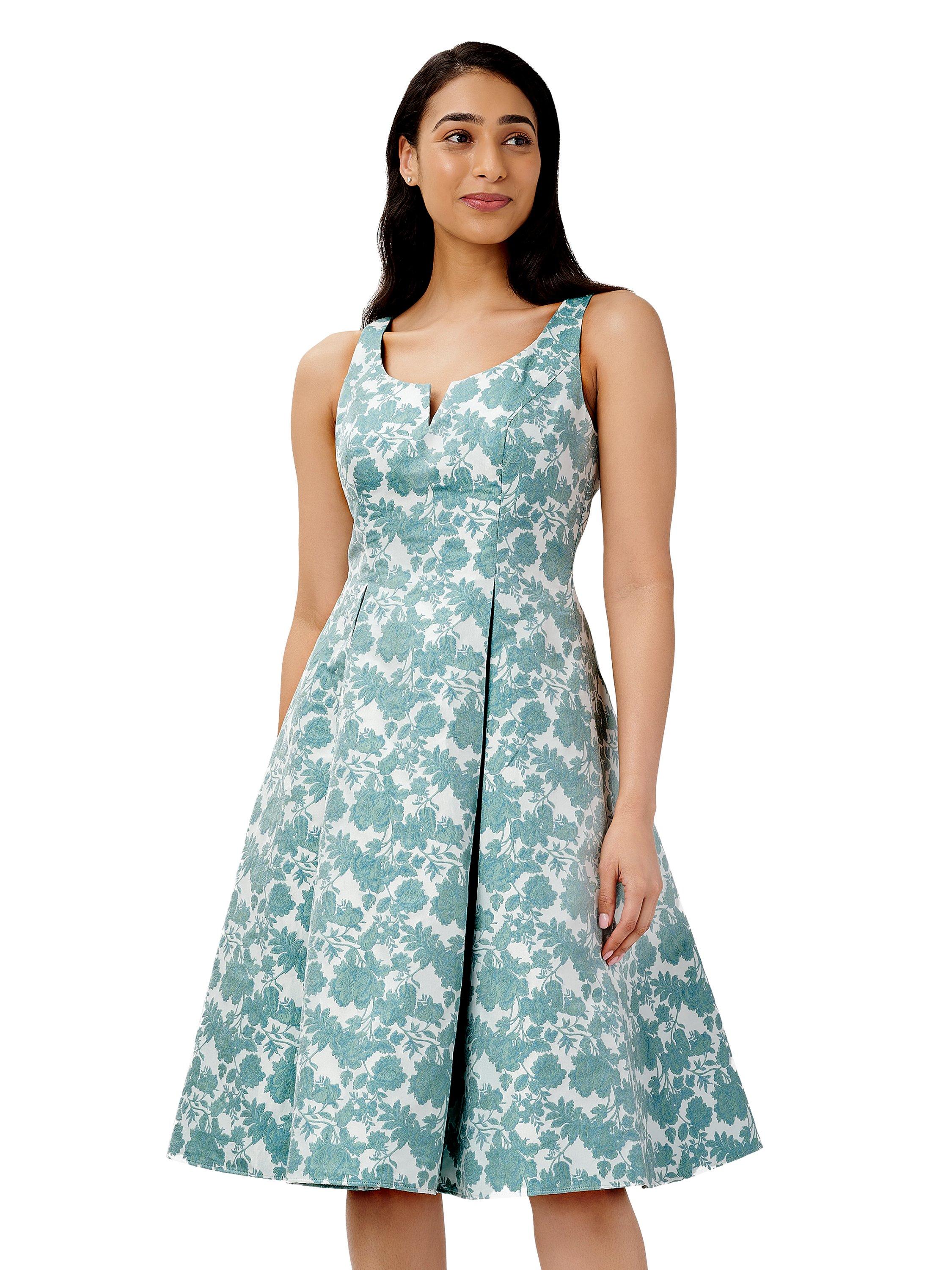 Dresses Jacquard Fit And Flare Dress Adrianna Papell