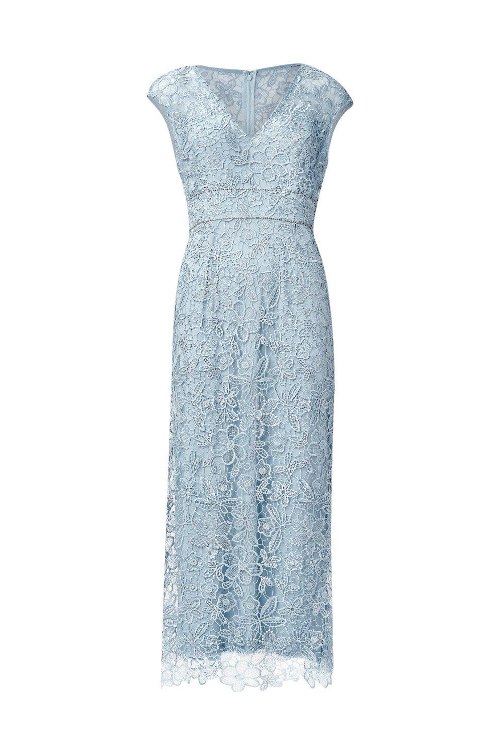 Dresses Guipure Lace Column Gown Adrianna Papell