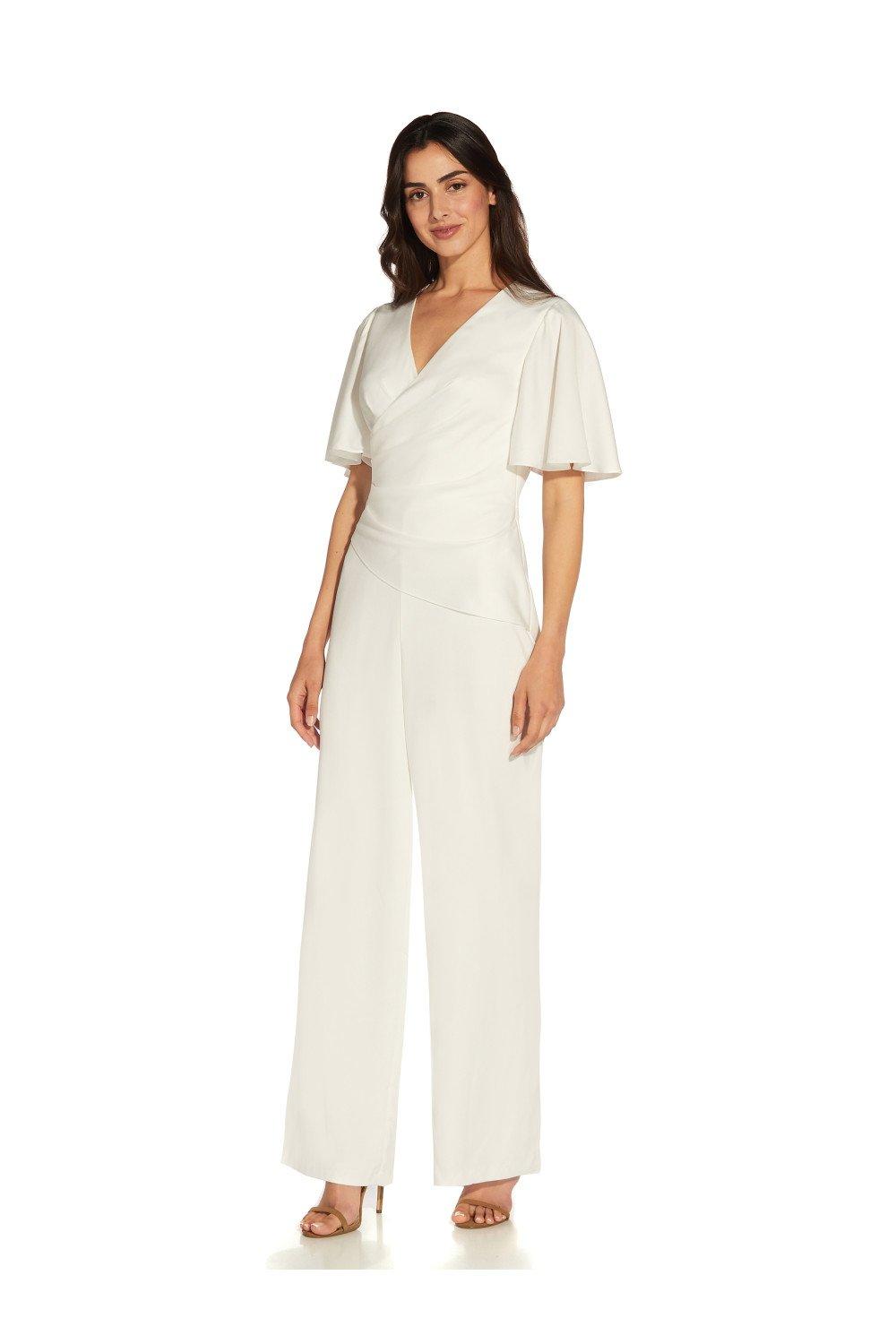 Jumpsuits Satin Crepe Jumpsuit Adrianna Papell