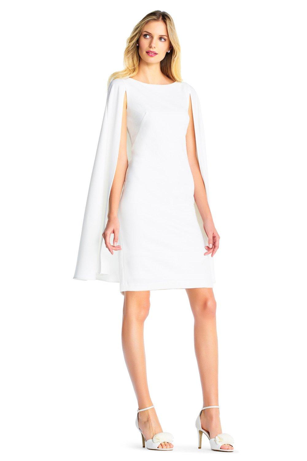 Adrianna papell structured 2025 cape sheath dress