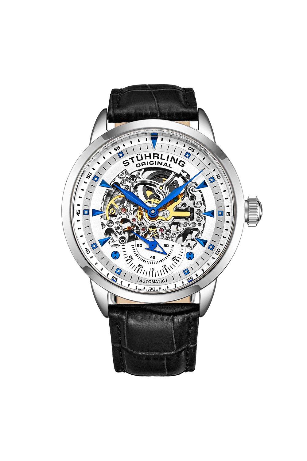 Stuhrling automatic skeleton on sale watch