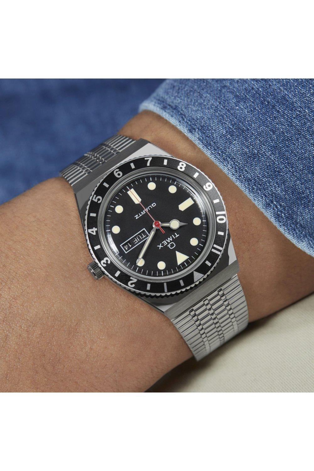 Watches | Q Diver Stainless Steel Classic Analogue Quartz Watch