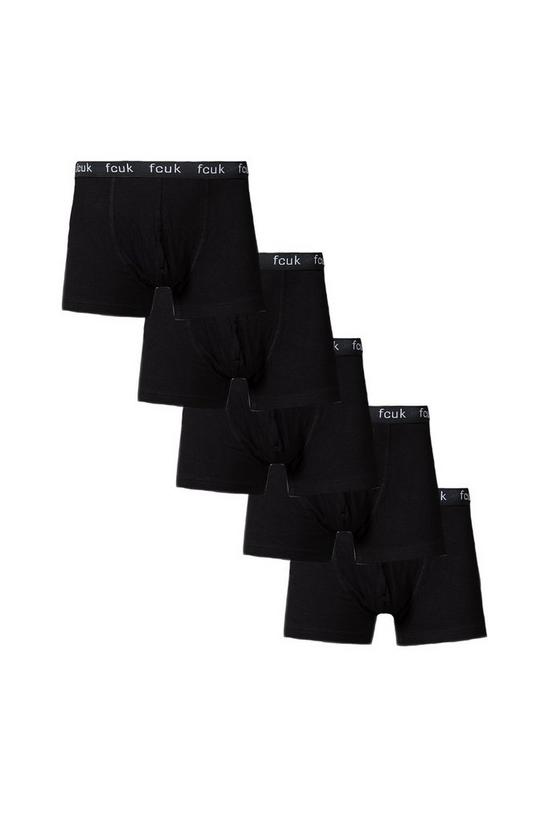 5 Pack French Connection Briefs Black/Black/Black/Grey/Grey