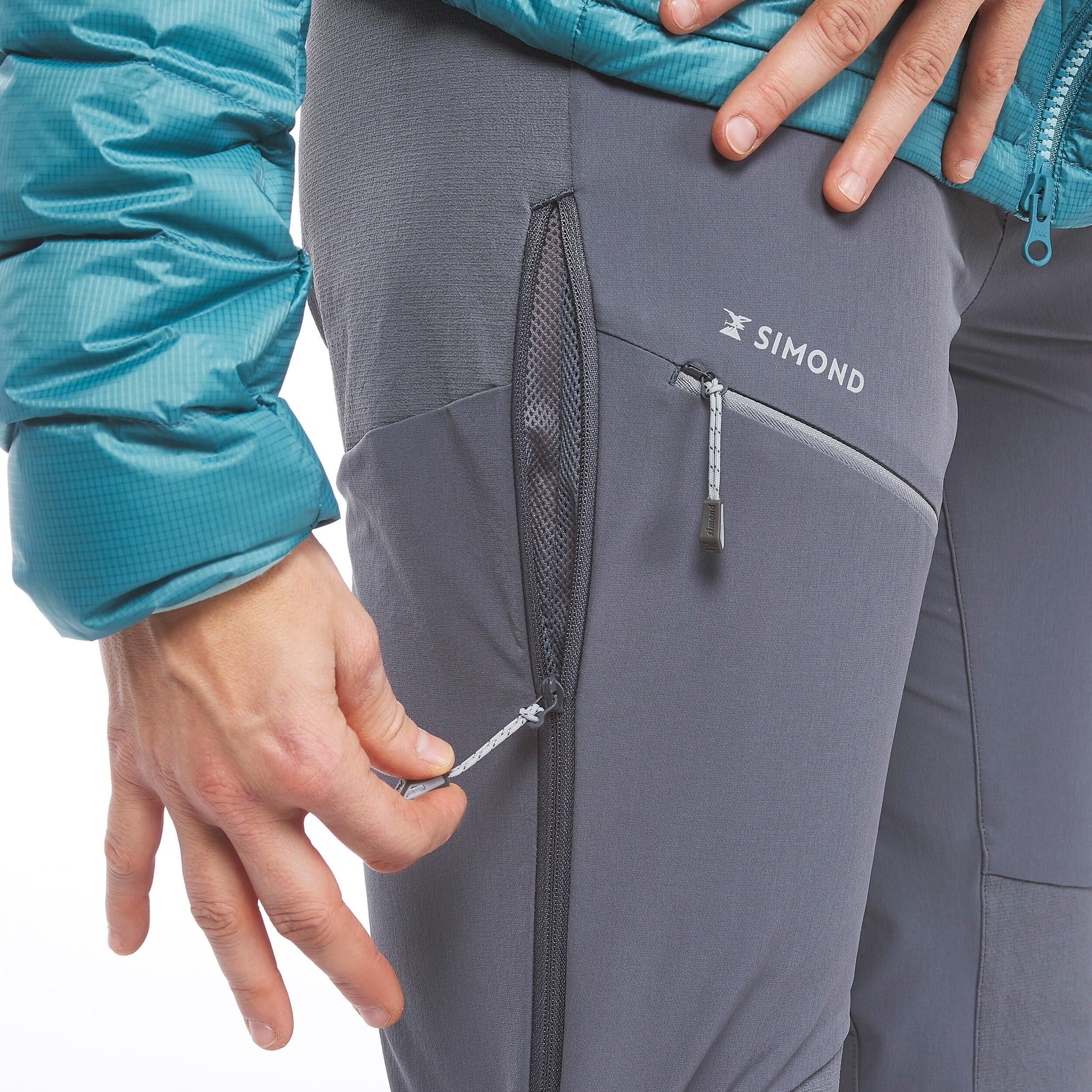 Men's Mountaineering Trousers - ALPINISM LIGHT EVO - GREY