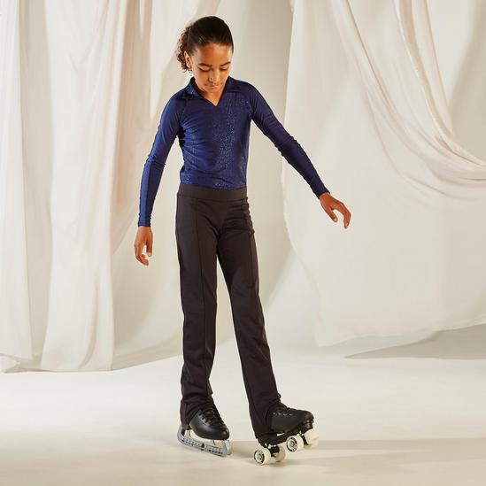 Kids' Figure Skating Training Bottoms - Black AXELYS