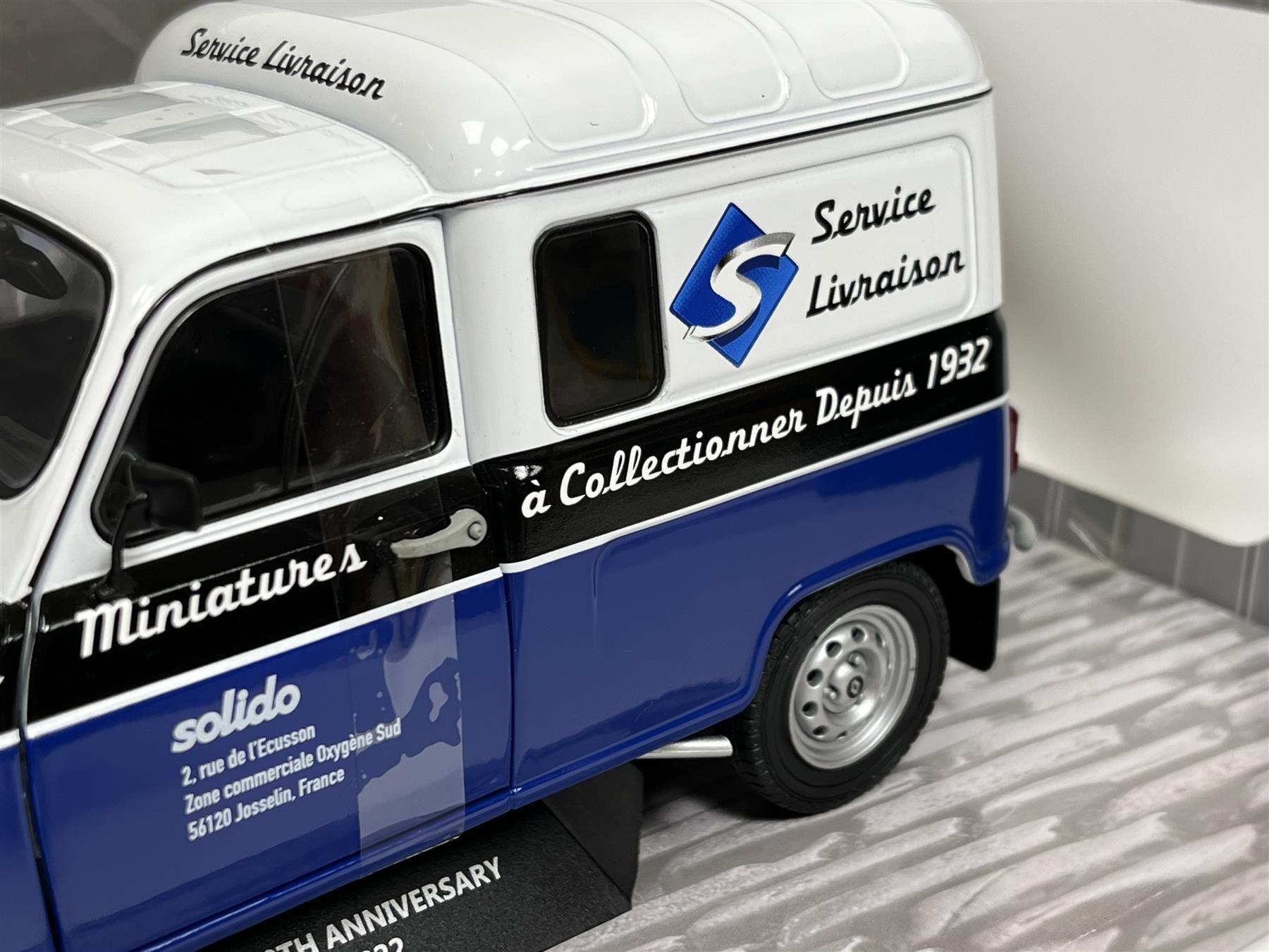 Solido 1:18 Renault R4 LF4 90 Jubilæum 2022 hvid / blå / sort S1802207  model bil S1802207 421182260 3663506019012