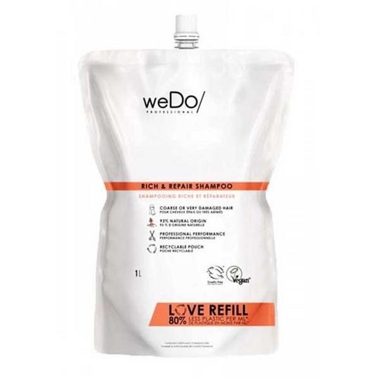 weDo Professional Haircare Rich and Repair Shampoo Refill Pack 1000ml Coarse / Very Damaged Hair 1