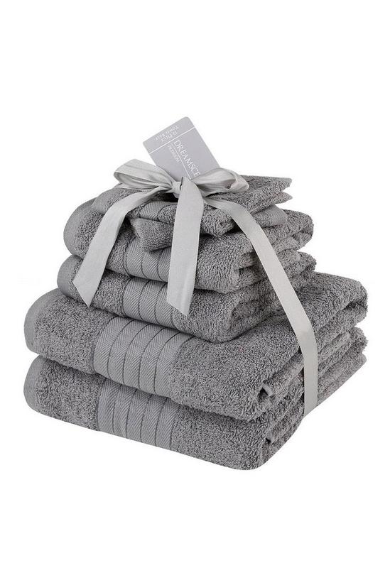 Dreamscene Luxury 100% Cotton 6 Piece Bathroom Towel Bale Set 1