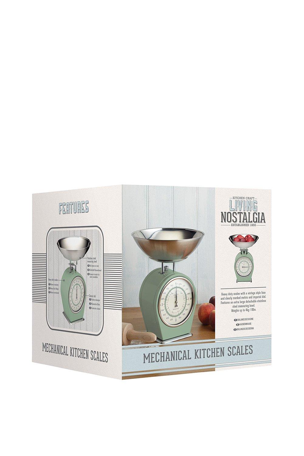 Living Nostalgia Mechanical Kitchen Scales - English Sage Green