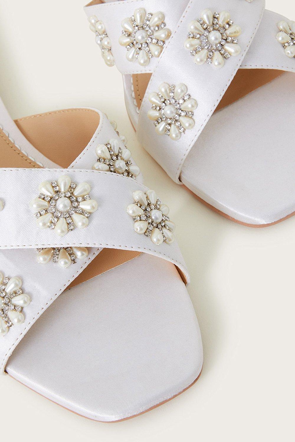 Embellished best sale bridal shoes