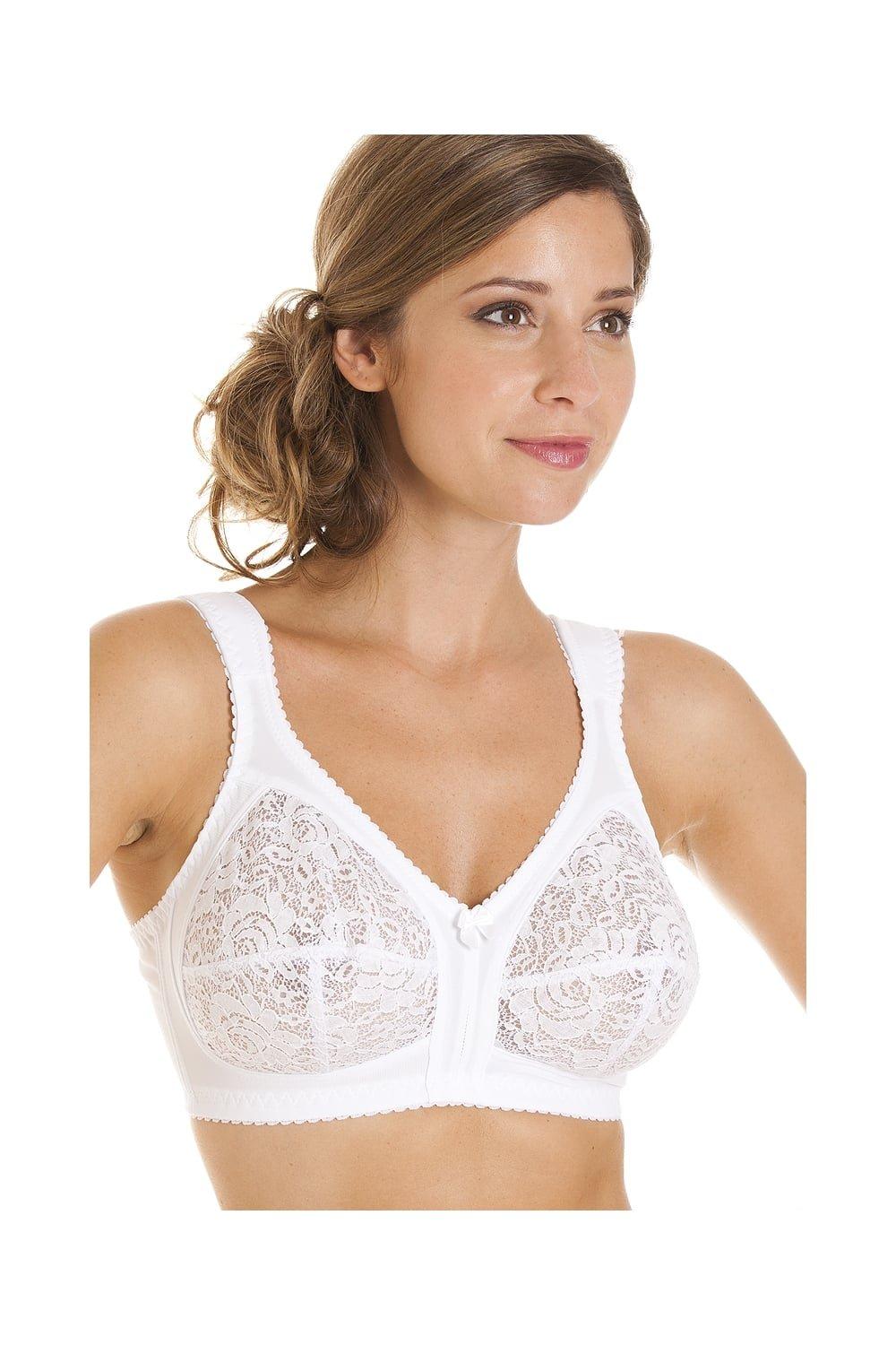 Deevaz Women's Non-padded Non-wired Bridal Lace Bralette & Brief set i –