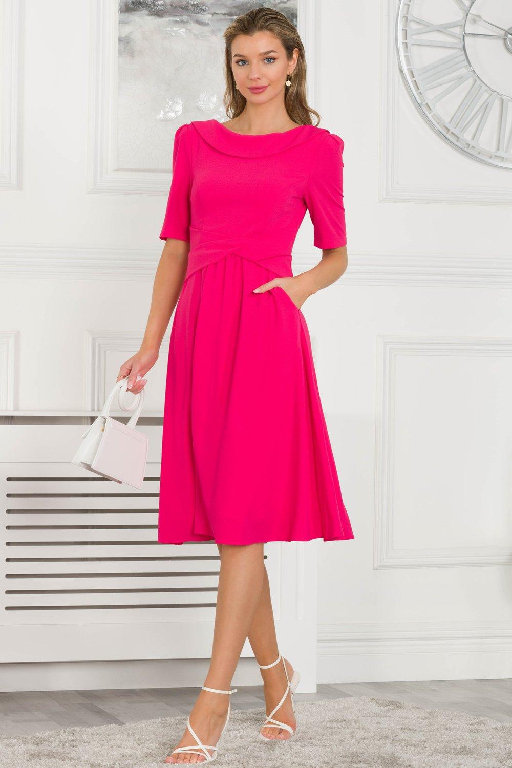 Jolie moi roll collar shift outlet dress