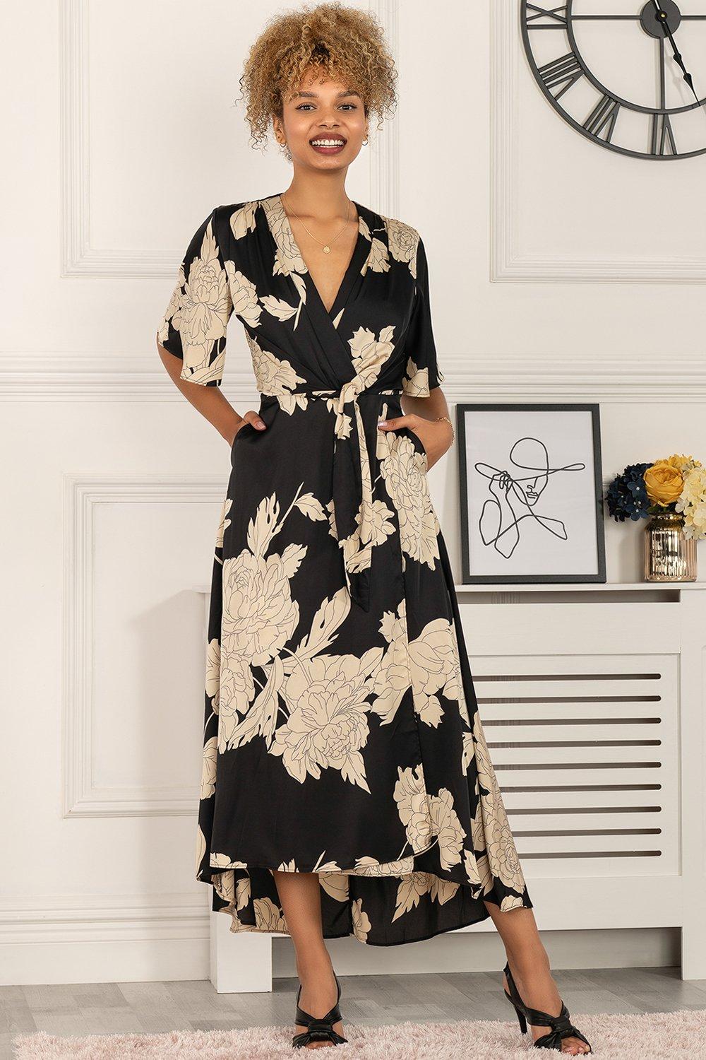 Ariana Floral Wrap Dress – Willow Beautique