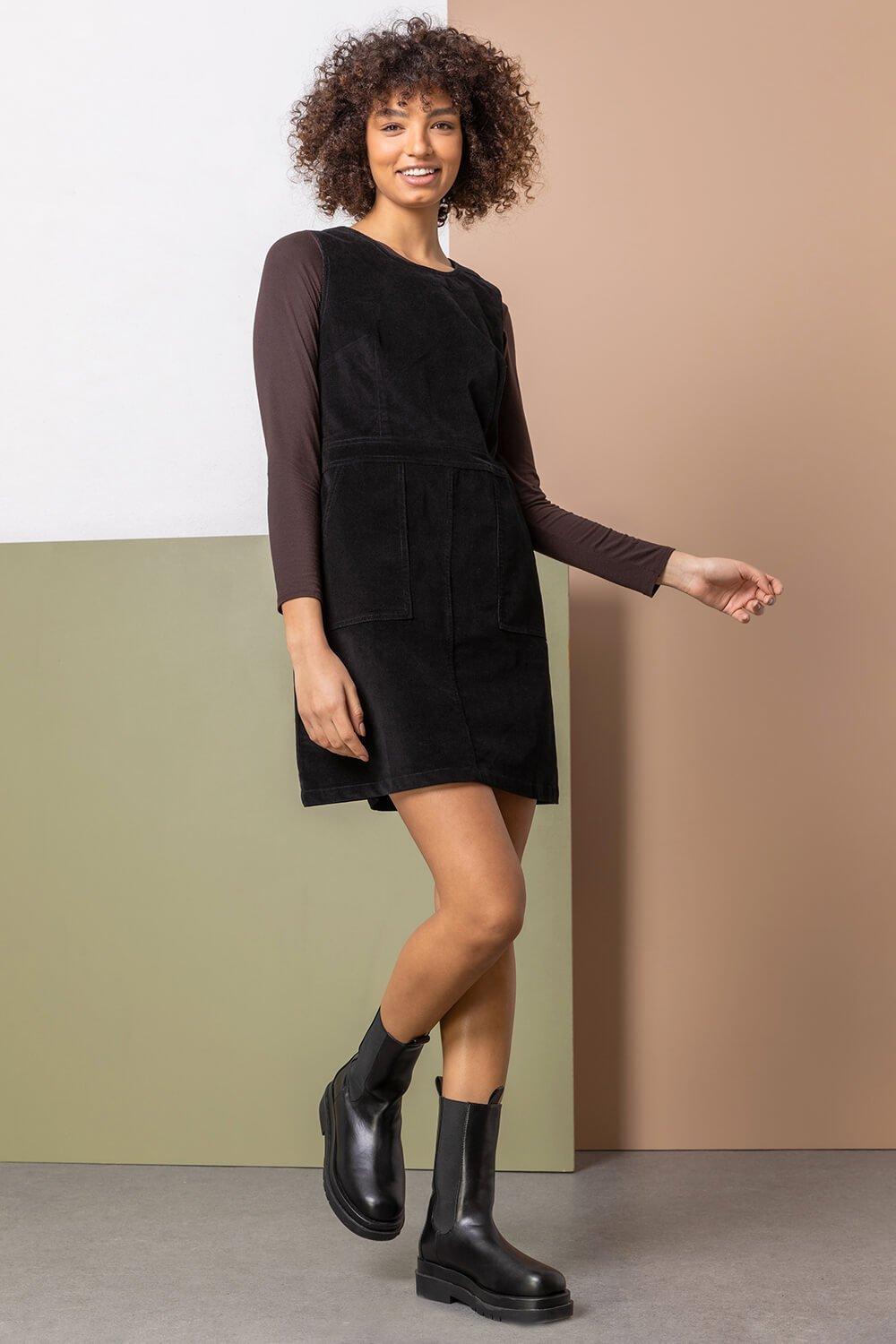 Oasis cord pinafore outlet dress