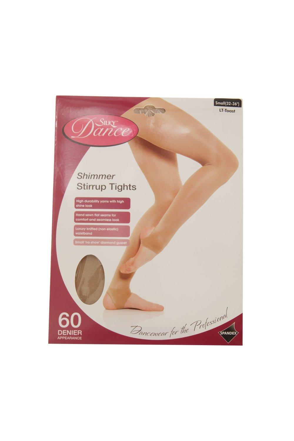 SILKY Dance Stirrup Foot Dance Tights 60 Denier Matte Black Adult