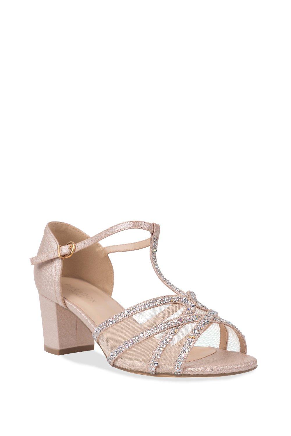 Wide fit silver on sale kitten heel sandals