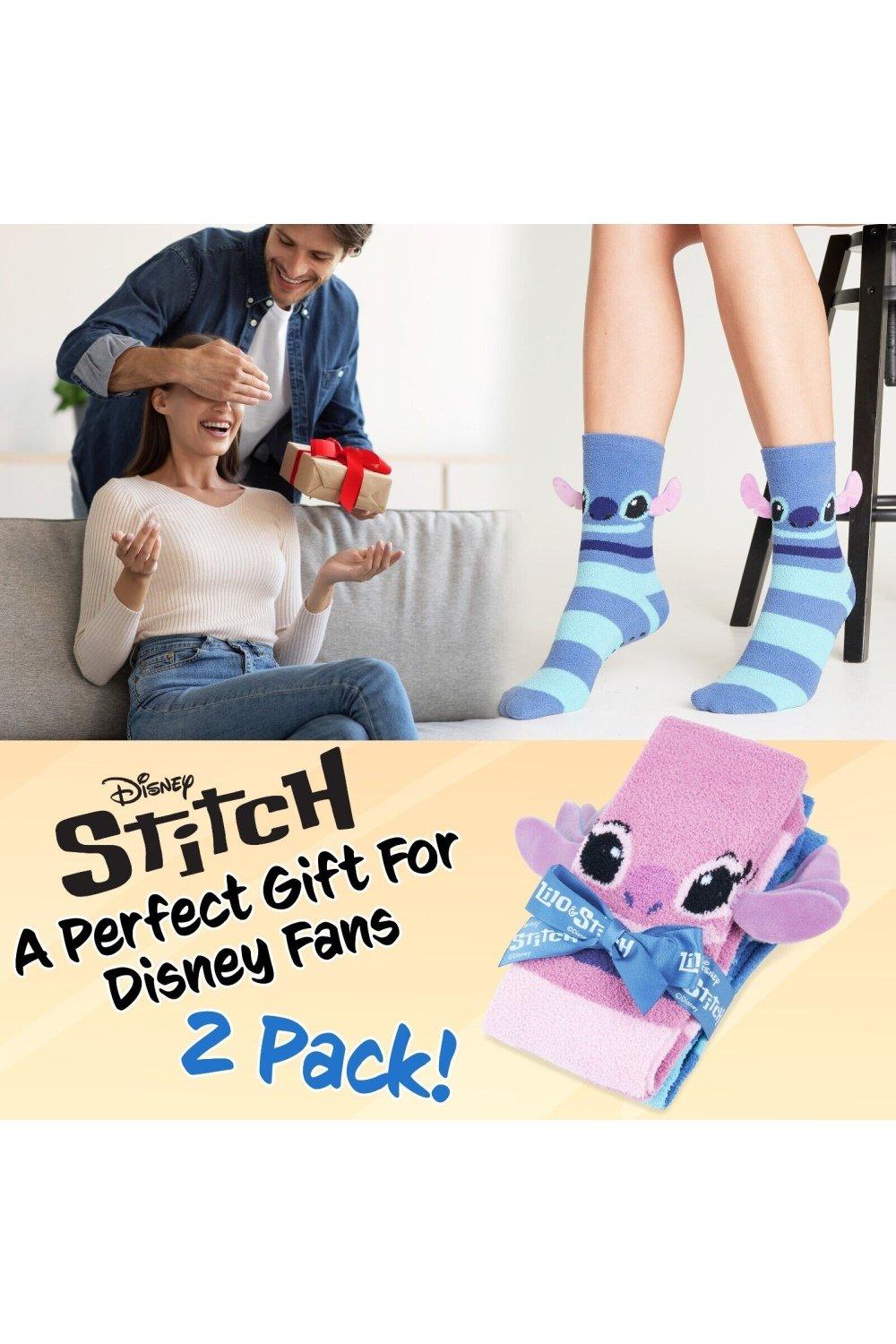 Hosiery, Stitch 3D Fluffy Socks Pack Of 2