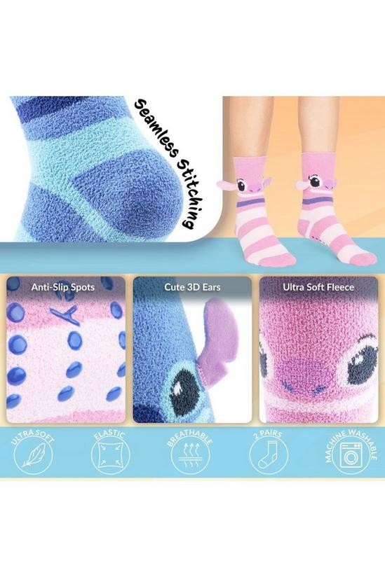 Disney Stitch Briefly Stated 3-Pack Hipster Panties & Slipper Socks Bundle  New!
