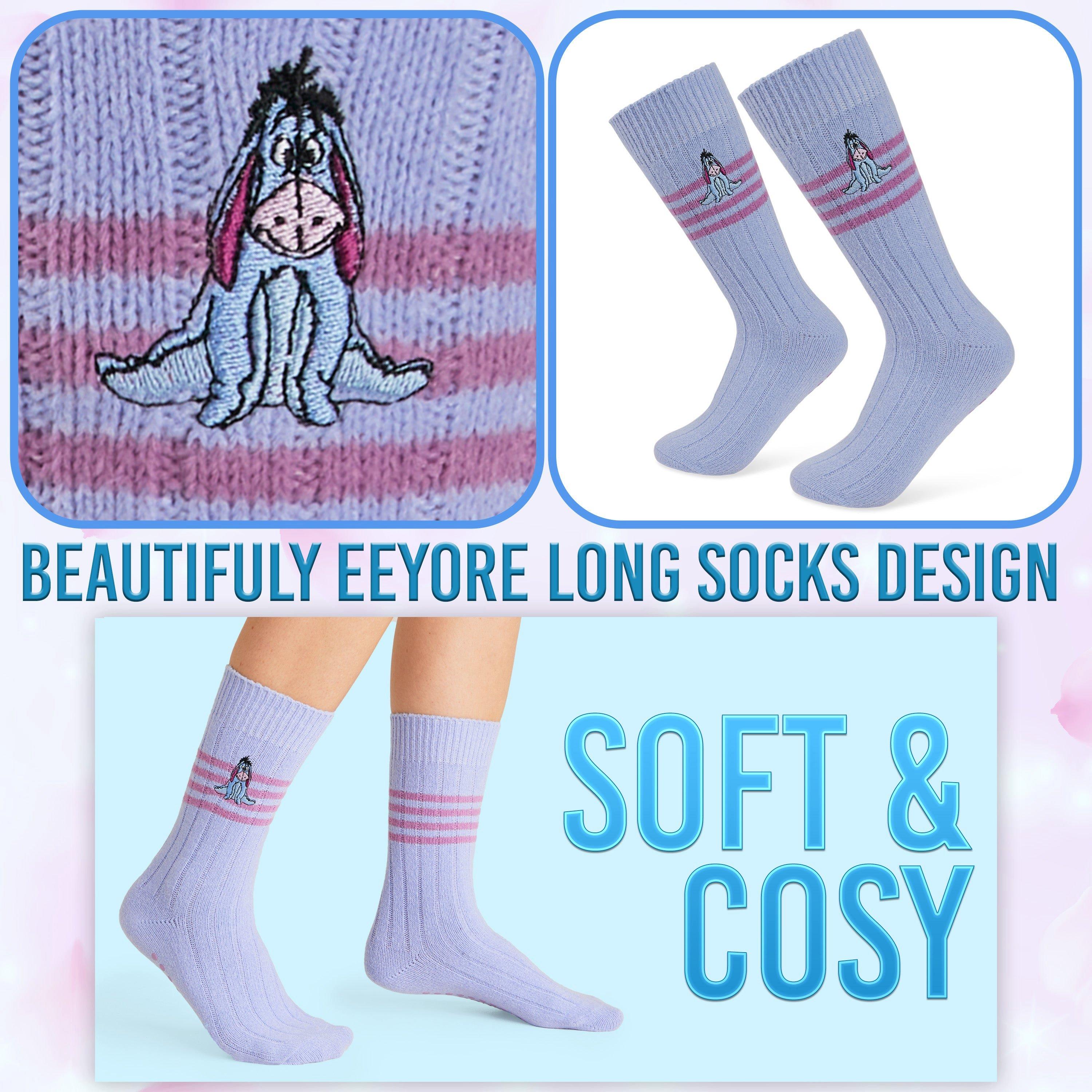 Hosiery, Eeyore Long Stripe Socks