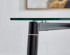 FurnitureboxUK Pisa 150cm 6-Seater Glass And Black Leg Rectangular Dining Table thumbnail 5