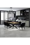 Life Interiors 'Milano Duke' Dining Set with a Oak Table and 6 Dining Chairs thumbnail 1