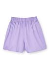 ANOTHER SUNDAY Poplin Shorts With Elasticated Waist and Embroidery Detail In Purple thumbnail 5