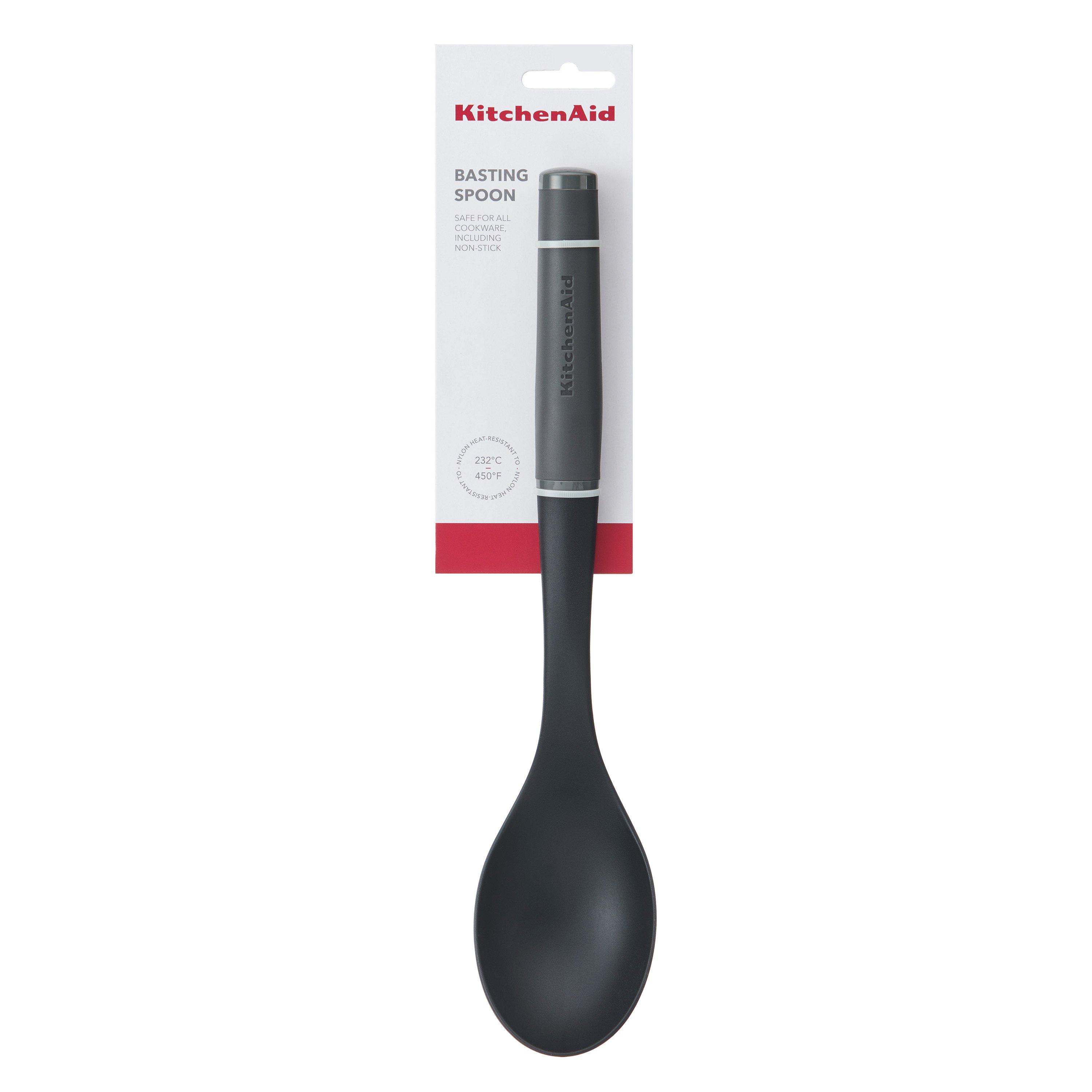 KitchenAid Cooks Silicone Solid Basting Spoon (Grey)