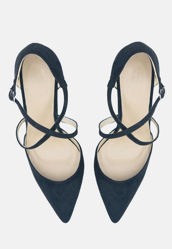 Where's That From 'Kennedi' Low Kitten Heel With Crossover Strap 6