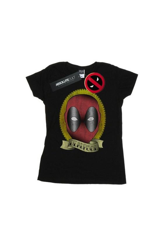 Marvel Deadpool Tattoo Print Cotton T-Shirt 2