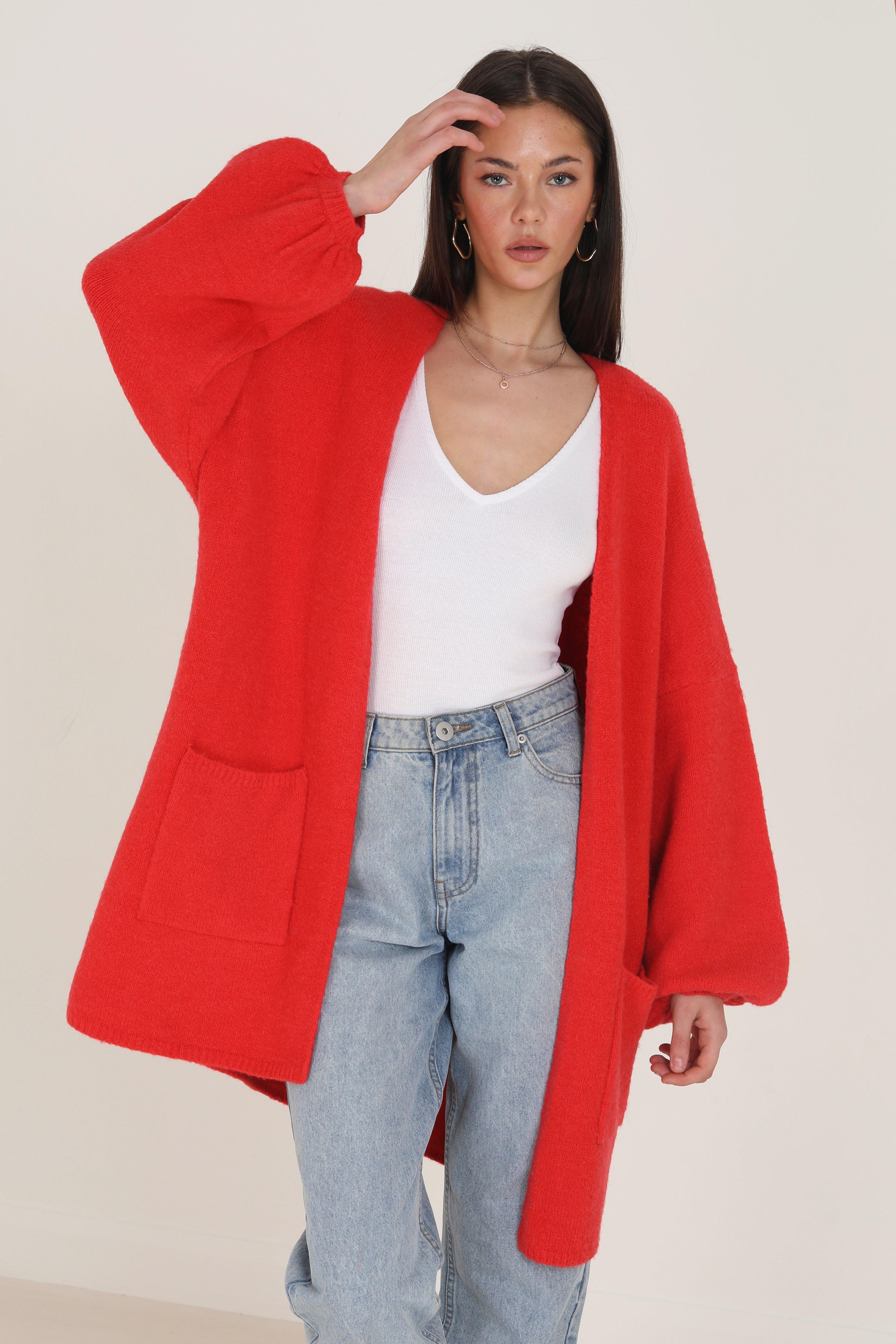 Oasis clearance red cardigan