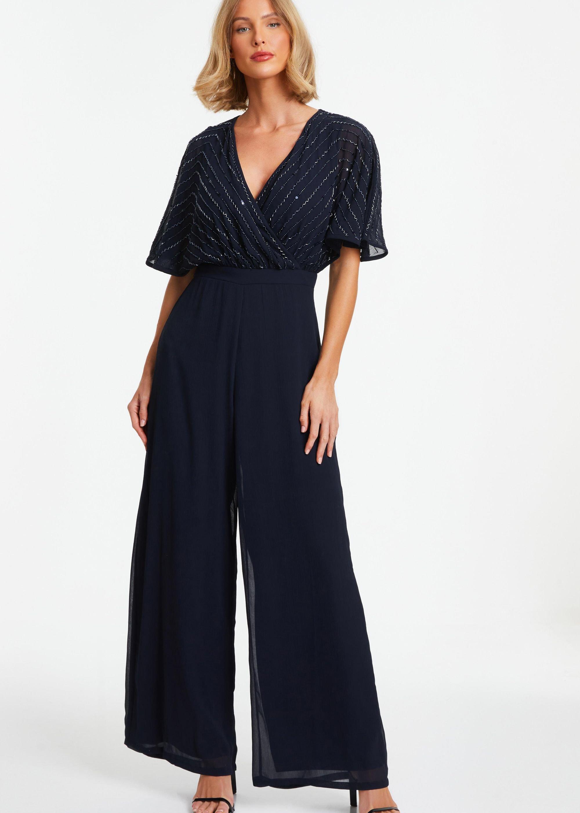 Jumpsuits | Embellished Palazzo Jumpsuit | Quiz