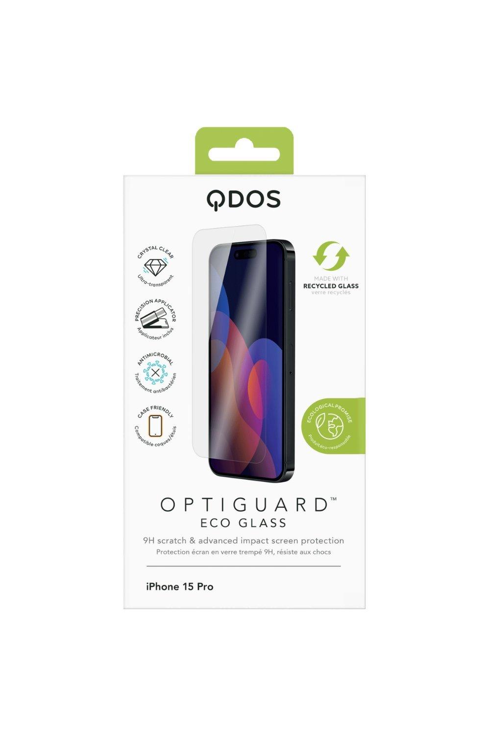 QDOS OptiGuard Eco Glass iPhone 15 (Transparent) (QD-1521-EG) - Achat  Accessoires smartphone Qdos pour professionnels sur