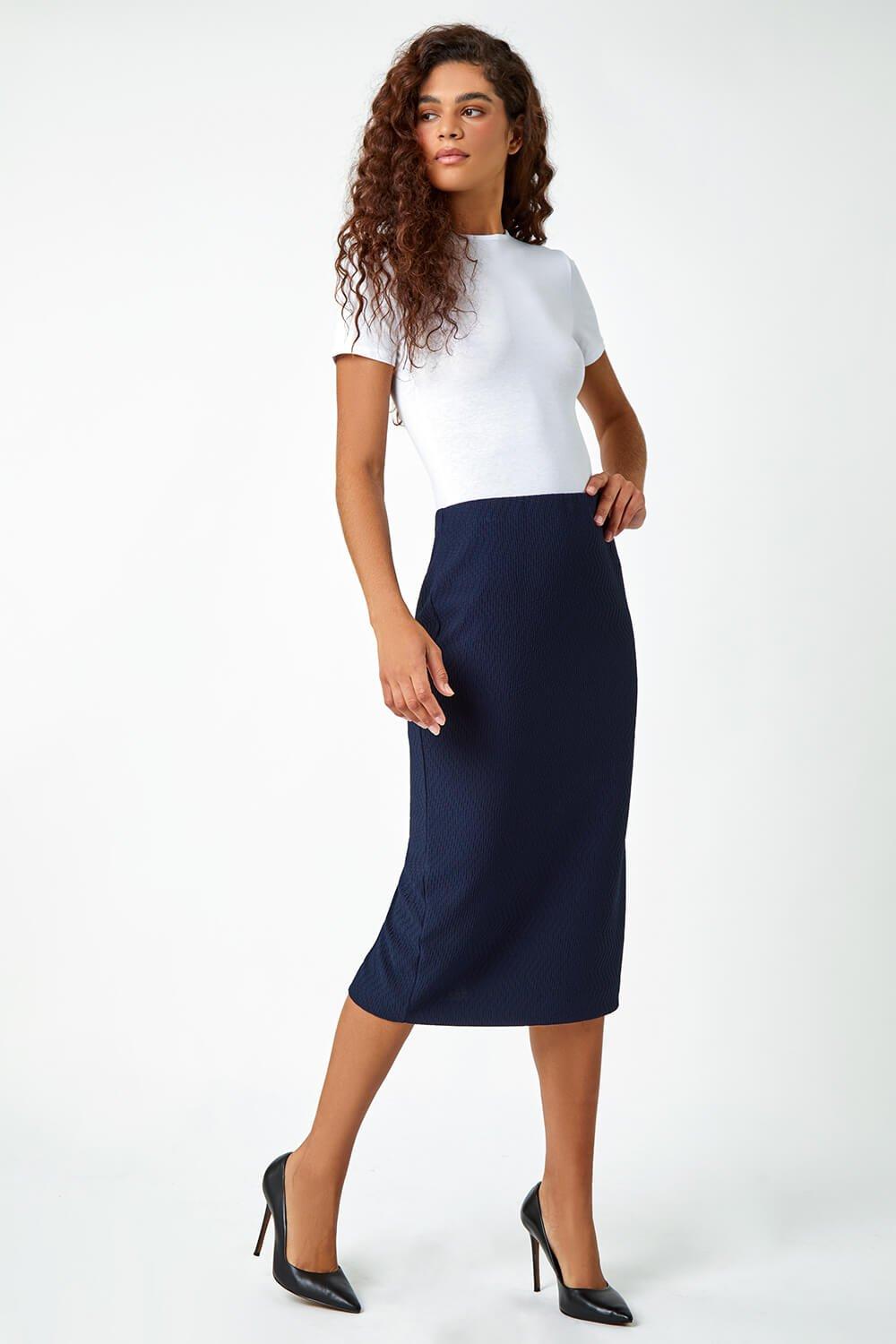 Navy blue pencil outlet skirt xl