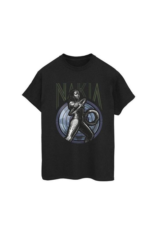 Marvel Wakanda Forever Nakia Shield Cotton Boyfriend T-Shirt 2