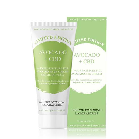 London Botanical Laboratories Limited Edition Avocado + CBD 8-Hour Moisture Fill Eye Cream 20ml 1