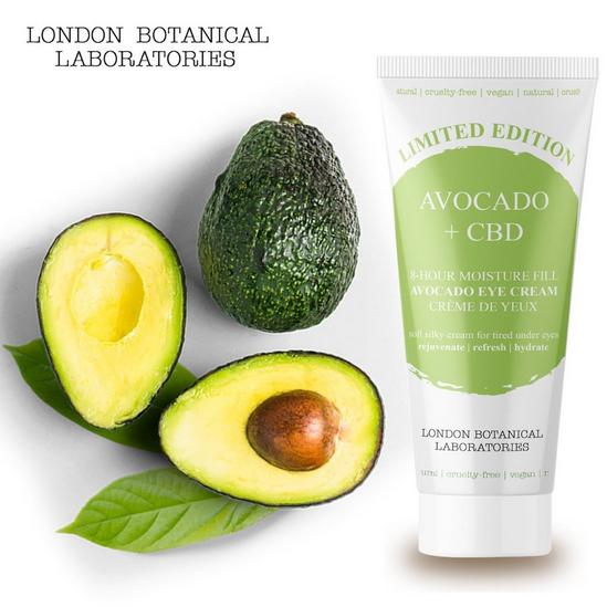London Botanical Laboratories Limited Edition Avocado + CBD 8-Hour Moisture Fill Eye Cream 20ml 3