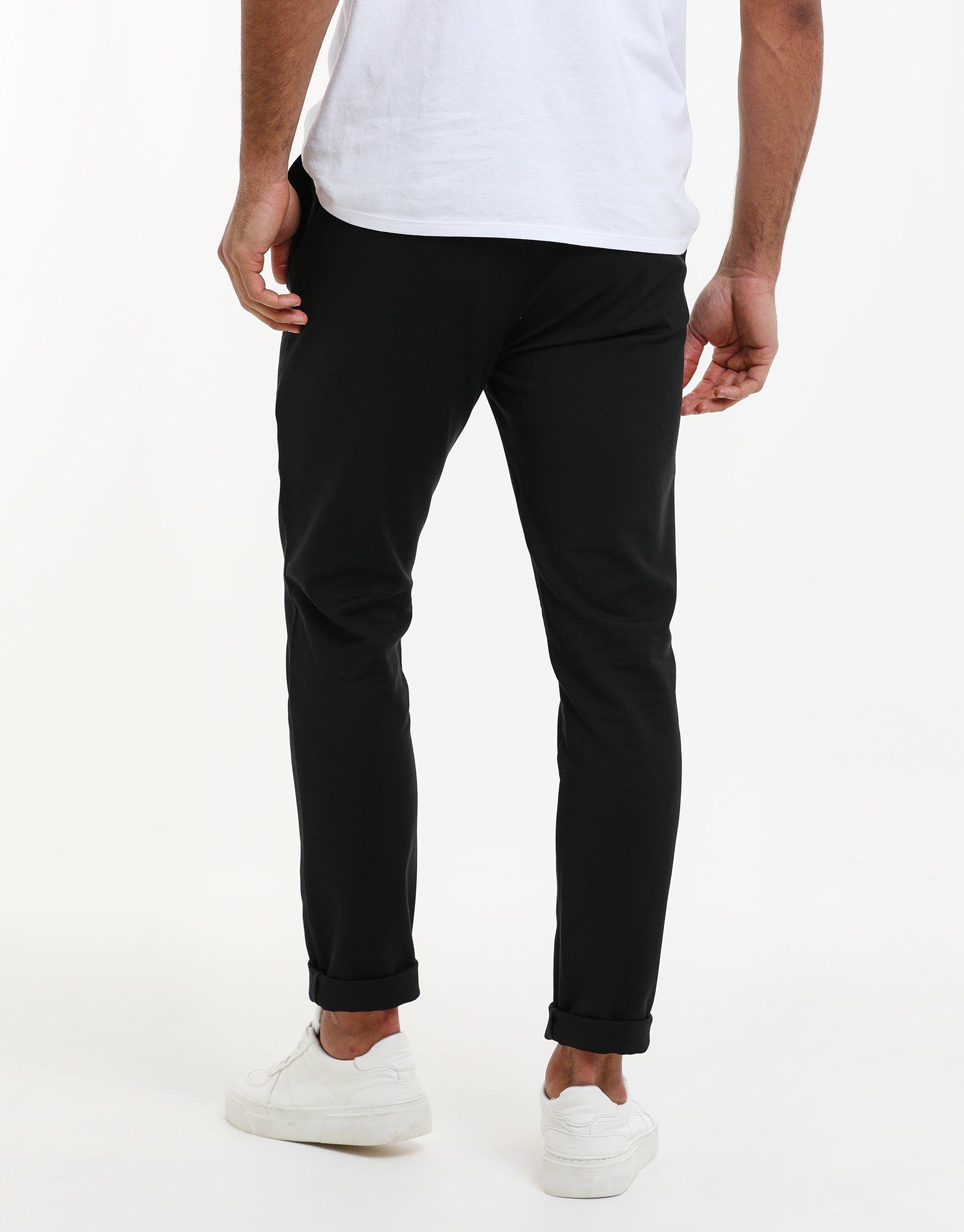 Buy Cotton Lycra Blend Solid Slim Fit Casual Trouser for Men