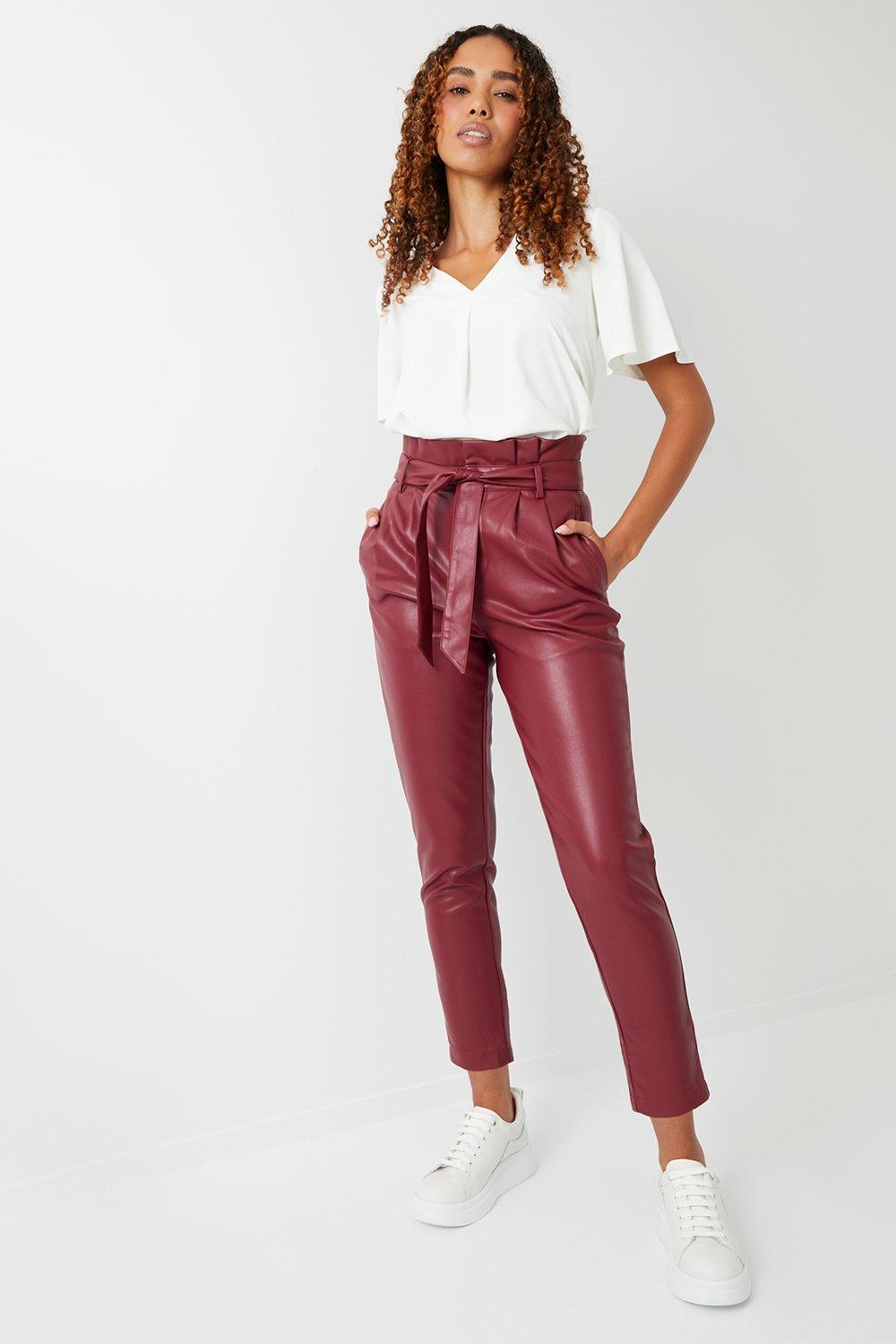 Oasis high waisted belted pants