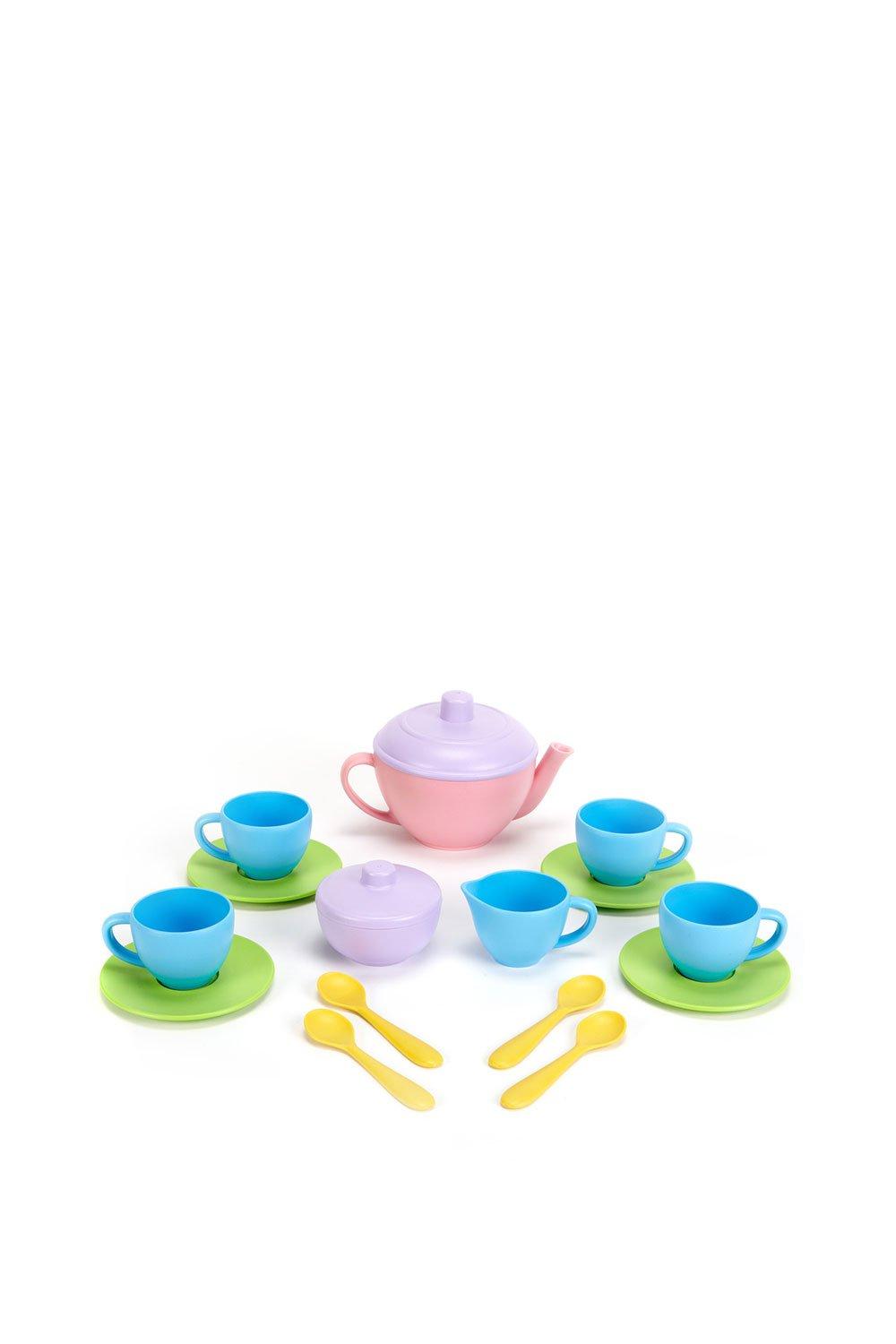 Green toys store tea set pink