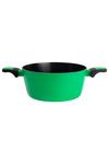 United Colors of Benetton Forged Aluminium Saucepan with Lid 24 x 10.5cm Green thumbnail 2