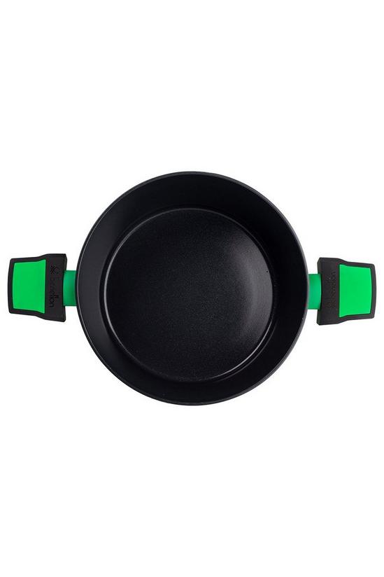 United Colors of Benetton Forged Aluminium Saucepan with Lid 24 x 10.5cm Green 3