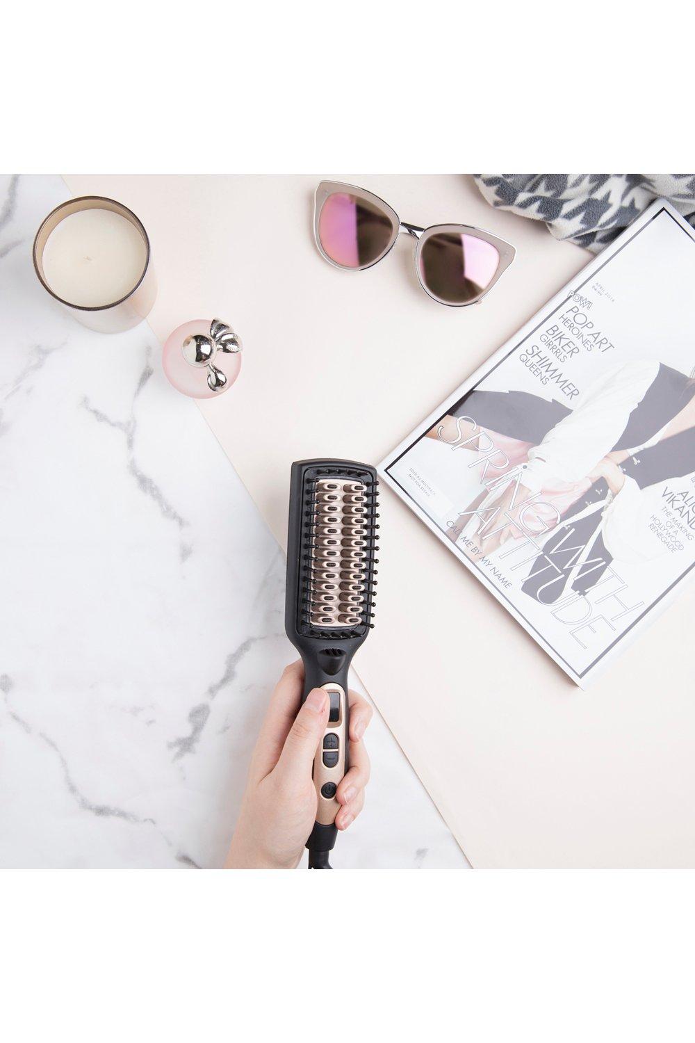 Carmen noir outlet led straightening brush