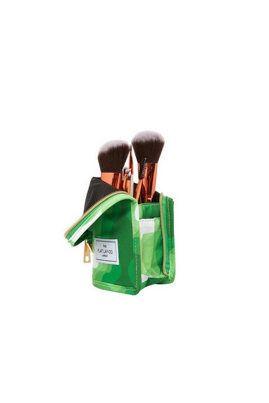 The Flat Lay Co Vibey Green Standing Makeup Brush Case 5